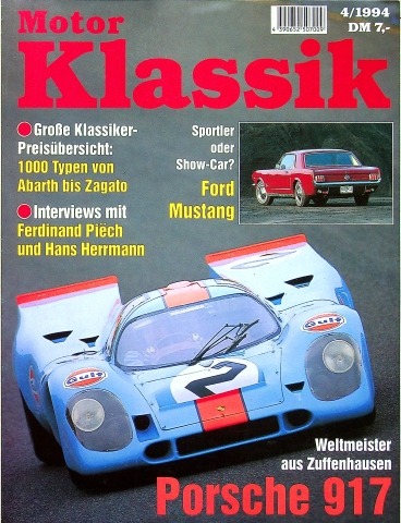 Deckblatt Motor Klassik (04/1994)